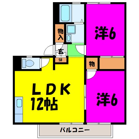 ベルメゾンＩＴＯ　Ａ棟の物件間取画像